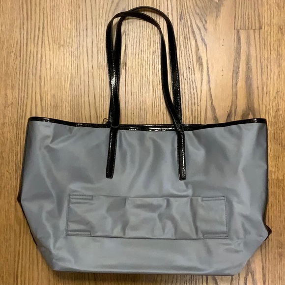 Tumi Bags New Tumi Everyday Tote Grey With Black Patent Leather
